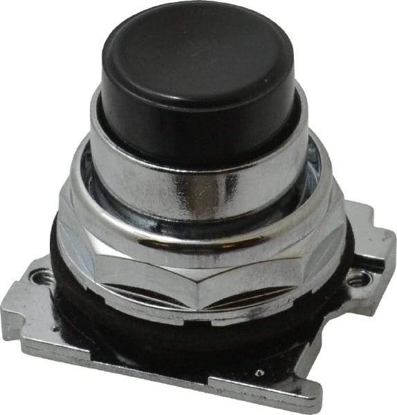 Eaton Cutler-Hammer - Extended Straight Pushbutton Switch Operator - Black, Round Button, Nonilluminated - All Tool & Supply