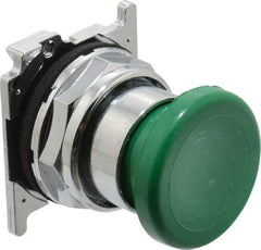 Eaton Cutler-Hammer - Extended Mushroom Head Pushbutton Switch Operator - Green, Round Button, Nonilluminated - All Tool & Supply