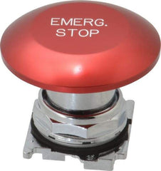 Eaton Cutler-Hammer - Extended Jumbo Mushroom Head Pushbutton Switch Emergency Stop - Red, Round Button, Nonilluminated - All Tool & Supply