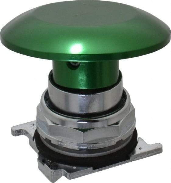 Eaton Cutler-Hammer - Extended Jumbo Mushroom Head Pushbutton Switch Operator - Green, Round Button, Nonilluminated - All Tool & Supply