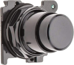 Eaton Cutler-Hammer - Extended Straight Pushbutton Switch Operator - Black, Round Button, Nonilluminated - All Tool & Supply