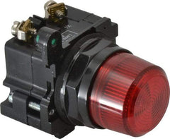 Eaton Cutler-Hammer - 120 VAC Red Lens Incandescent Indicating Light - Corrosion Resistant, Oiltight, Watertight - All Tool & Supply