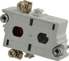 Eaton Cutler-Hammer - NC, 0.5 Amp, Electrical Switch Contact Block - 120 VAC/VDC, Pressure Terminal, 30-1/2mm Hole, For Use with E34 Operators, Standard 10250T - All Tool & Supply