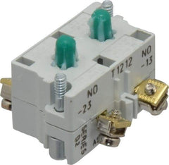 Eaton Cutler-Hammer - 2NO, 0.5 Amp, Electrical Switch Contact Block - 120 VAC/VDC, Pressure Terminal, 30-1/2mm Hole, For Use with E34 Operators, Standard 10250T - All Tool & Supply