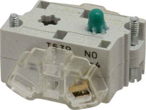 Eaton Cutler-Hammer - 0.5 Amp, Electrical Switch Contact Block - 120 VAC/VDC, Pressure Terminal, 30-1/2mm Hole, For Use with E34 Operators, Standard 10250T - All Tool & Supply