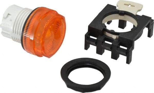 Eaton Cutler-Hammer - Round Pilot and Indicator Light Lens - Amber, 25mm Lens Diameter - All Tool & Supply