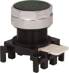 Eaton Cutler-Hammer - 25mm Mount Hole, Flush, Pushbutton Switch Only - Round, Green Pushbutton, Illuminated, Momentary (MO) - All Tool & Supply