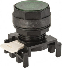 Eaton Cutler-Hammer - 25mm Mount Hole, Flush, Pushbutton Switch Only - Round, Green Pushbutton, Illuminated, Momentary (MO) - All Tool & Supply