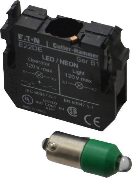 Eaton Cutler-Hammer - 24 VAC/VDC Green Lens LED Indicating Light - All Tool & Supply