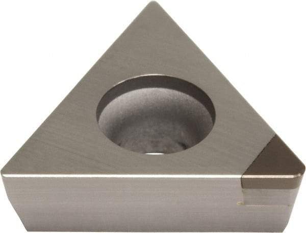 Sumitomo - TPGA331 Grade BN2000 PCBN Turning Insert - Uncoated, 60° Triangle, 3/8" Inscr Circle, 3/16" Thick, 1/64" Corner Radius - All Tool & Supply