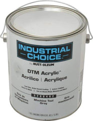 Rust-Oleum - 1 Gal Machine Tool Gray Semi Gloss Finish Acrylic Enamel Paint - Interior/Exterior, Direct to Metal, <250 gL VOC Compliance - All Tool & Supply