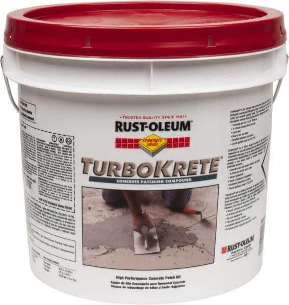 Rust-Oleum - 3.5 Gal Epoxy Patch Kit - Gray, 6.5 Sq Ft Coverage, 100% Solids Epoxy/Aggregate Patching Compound - All Tool & Supply