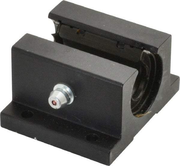 L.M76 - 0.5005" Inside Diam, Open Single Pillow Block Linear Bearing - 2" Overall Width - All Tool & Supply