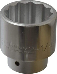 Proto - 2-1/4", 1" Drive, Standard Hand Socket - 12 Points, 3-13/16" OAL - All Tool & Supply