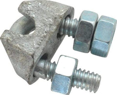 Value Collection - 3/16" Wire Rope U-Bolt Clip - Malleable Iron, Galvanized - All Tool & Supply