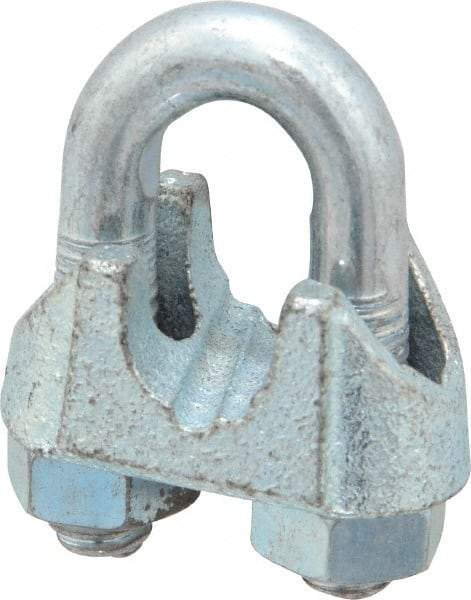 Value Collection - 5/16" Wire Rope U-Bolt Clip - Malleable Iron, Galvanized - All Tool & Supply