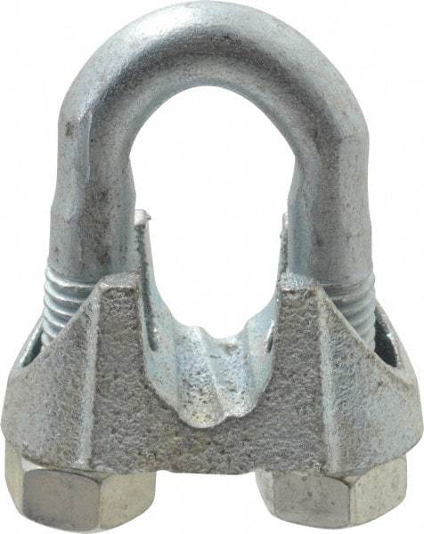 Value Collection - 5/8" Wire Rope U-Bolt Clip - Malleable Iron, Galvanized - All Tool & Supply