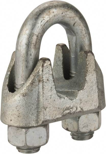 Value Collection - 7/8" Wire Rope U-Bolt Clip - Malleable Iron, Galvanized - All Tool & Supply