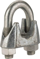 Value Collection - 1" Wire Rope U-Bolt Clip - Malleable Iron, Galvanized - All Tool & Supply