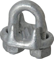 Value Collection - 1/2" Wire Rope U-Bolt Clip - Forged Steel, Galvanized - All Tool & Supply