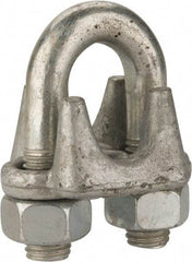 Value Collection - 7/8" Wire Rope U-Bolt Clip - Forged Steel, Galvanized - All Tool & Supply