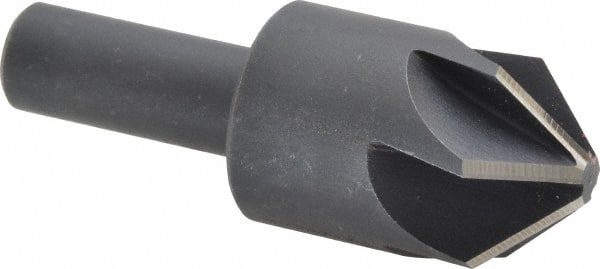 Keo - 1" Head Diam, 1/2" Shank Diam, 6 Flute 90° High Speed Steel Countersink - All Tool & Supply