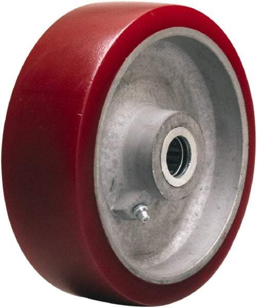 Hamilton - 6 Inch Diameter x 2 Inch Wide, Polyurethane on Aluminum Caster Wheel - 1,200 Lb. Capacity, 2-3/16 Inch Hub Length, 1/2 Inch Axle Diameter, Straight Roller Bearing - All Tool & Supply