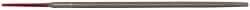 Simonds File - 6" Long, Second Cut, Round American-Pattern File - Double Cut, Tang - All Tool & Supply