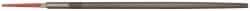 Simonds File - 8" Long, Second Cut, Round American-Pattern File - Double Cut, Tang - All Tool & Supply