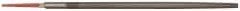 Simonds File - 8" Long, Second Cut, Round American-Pattern File - Double Cut, Tang - All Tool & Supply