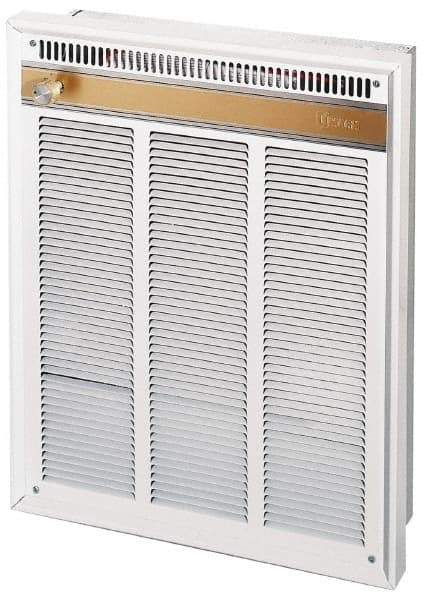 Marley - 277, 240 Volt, 4,000, 3,000 Watt, 100 CFM, 13,650 Max BTU, Commercial Wall Heater - 14-5/16 Wide x 3-7/8 Deep x 18-1/4 High - All Tool & Supply