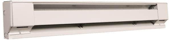 Marley - 48" Long, 277 Volt, 1000 Watt, 3413 BTU, Electric Baseboard Heater - Copper Element, Aluminum Fins, White - All Tool & Supply