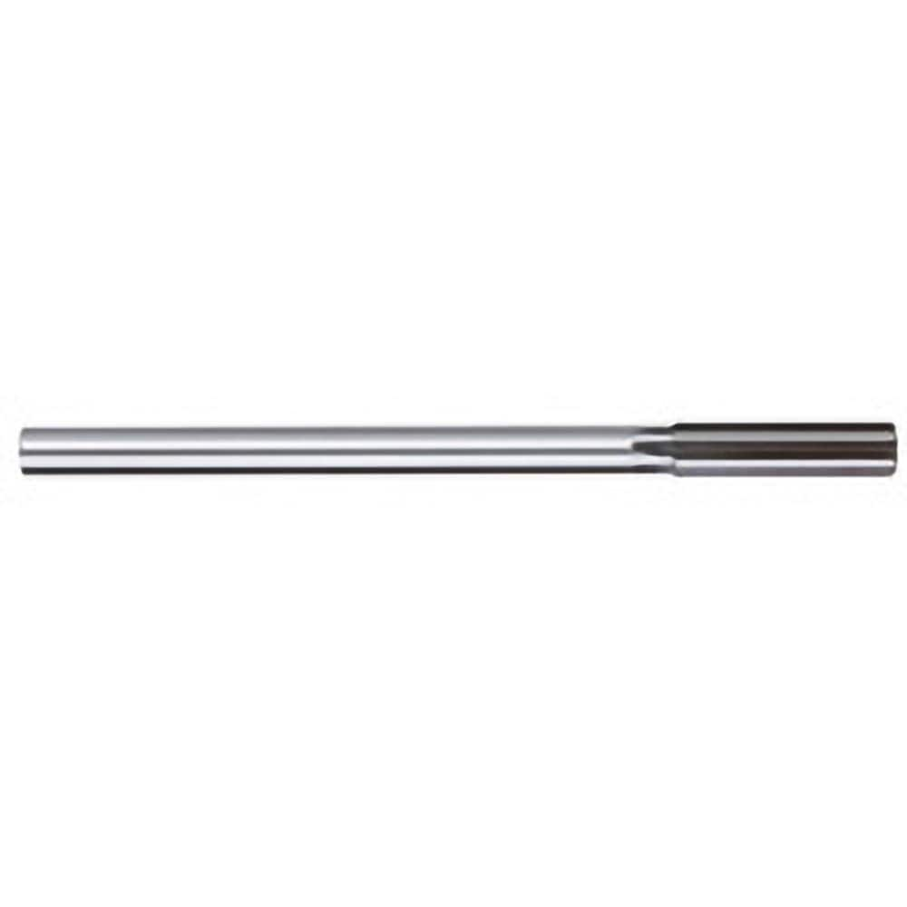 Chucking Reamer: 0.1415″ Dia, 4″ OAL, 1″ Flute Length, Straight Shank, High Speed Steel 4 Flute