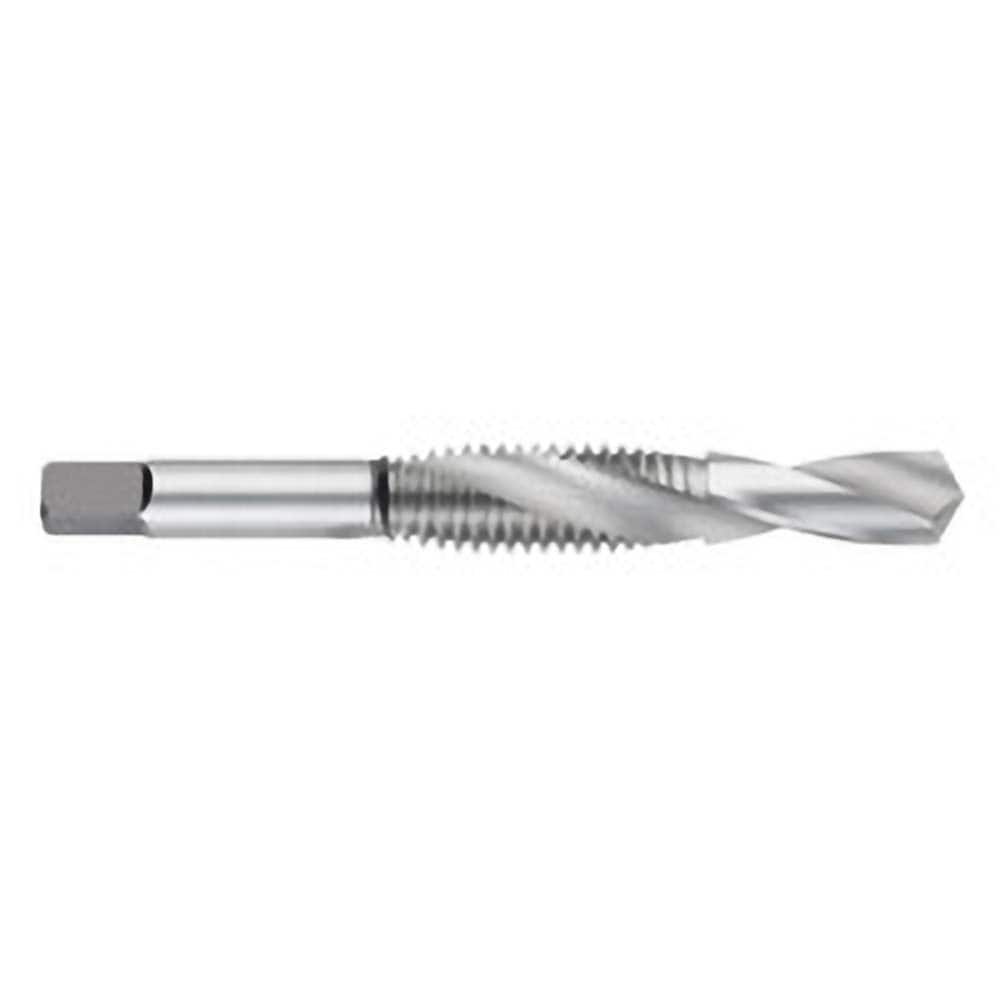 Titan USA - Combination Drill & Taps; Thread Size (mm): M6x1.0 ; Drill Size (Decimal Inch): 0.1980 ; Class of Fit: 6H ; Thread Limit: D5 ; Number of Flutes: 2 ; Drill Length (Inch): 9/16 - Exact Industrial Supply