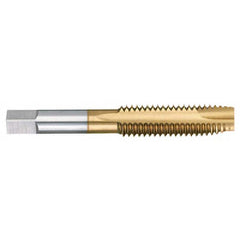 Titan USA - Spiral Point Taps; Thread Size (Inch): 1/2-13 ; Number of Flutes: 3 ; Chamfer: Plug ; Class of Fit: 2B/3B ; Thread Limit: H3 ; Finish/Coating: TiN - Exact Industrial Supply