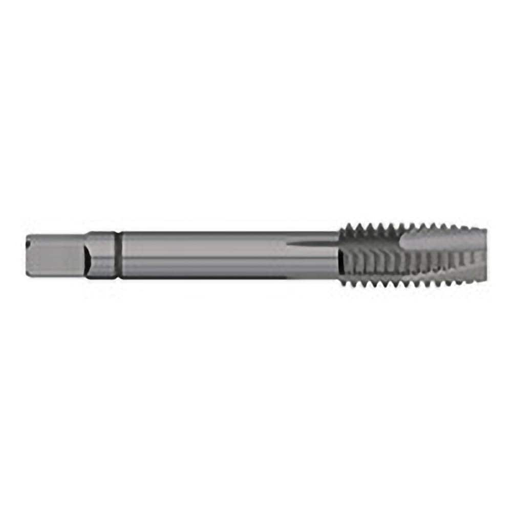 Spiral Point Tap: M4 x 0.7, Metric Coarse, 3 Flutes, Plug, 6H, Powdered Metal, Steam Oxide Finish 29/64″ Thread Length, 2-1/8″ OAL, Right Hand, D4, Series 712