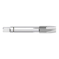 Spiral Point Tap: M6 x 1, Metric Coarse, 3 Flutes, Plug, 6H, Powdered Metal, Uncoated 3/4″ Thread Length, 2-1/2″ OAL, Right Hand, D5, Series 711