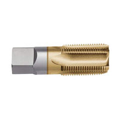 Titan USA - 1-11-1/2 5-Flute TiN Finish High Speed Steel Standard Flute Tap - Exact Industrial Supply