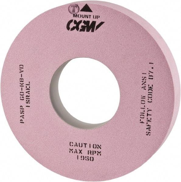 Camel Grinding Wheels - 16" Diam x 5" Hole x 3" Wide Centerless & Cylindrical Grinding Wheel - 60 Grit, Aluminum Oxide, Type 1, Vitrified Bond, No Recess - All Tool & Supply