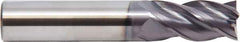 M.A. Ford - 1/2", 4 Flute, Solid Carbide, 0.015" Corner Radius End Mill - 3" OAL, 1" LOC - All Tool & Supply