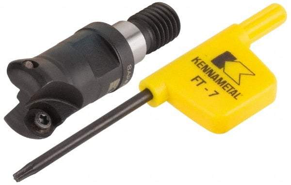 Kennametal - 12mm Cutting Diam, 0.4724" Max Depth of Cut, Modular Connection Indexable Copy End Mill - 2 Inserts, RD.. 0702.. Insert - All Tool & Supply