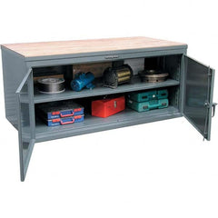 Strong Hold - Stationary Work Benches, Tables Type: Work Bench Top Material: Maple work surface 1-3/4" thick - All Tool & Supply