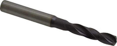 Kennametal - 6.90118mm 140° Spiral Flute Solid Carbide Screw Machine Drill Bit - Right Hand Cut, 34mm Flute Length, 79mm OAL, Standard Point, Straight Shank - All Tool & Supply