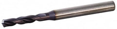 Jobber Length Drill Bit: 0.689″ Dia, 140 °, Solid Carbide TiAlN Finish, Right Hand Cut, Spiral Flute, Straight-Cylindrical Shank