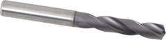 Kennametal - 7.69874mm 140° Spiral Flute Solid Carbide Screw Machine Drill Bit - Right Hand Cut, 41mm Flute Length, 79mm OAL, Standard Point, Straight Shank - All Tool & Supply