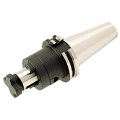 Iscar - DIN69871-40 Taper Shank 22mm Pilot Diam Shell Mill Holder - 100mm Flange to Nose End Projection, 40mm Nose Diam, Through-Spindle Coolant - Exact Industrial Supply