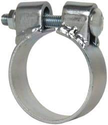 Made in USA - 2.67" ID, Steel Zinc Plated BCE Band Style Clamp - 0.12" Thick, 2-1/2" Hose - All Tool & Supply