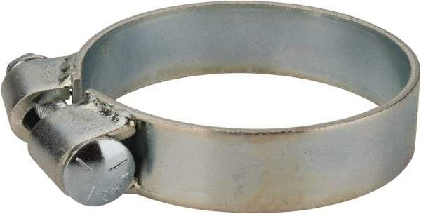 Made in USA - 3.92" ID, Steel Zinc Plated BCE Band Style Clamp - 0.12" Thick, 3-7/8" Hose - All Tool & Supply