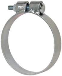 Made in USA - 4.67" ID, Steel Zinc Plated BCE Band Style Clamp - 0.12" Thick, 4-1/2" Hose - All Tool & Supply