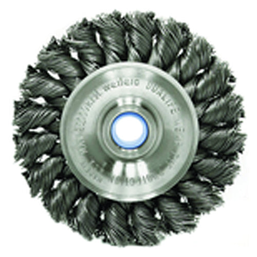 ‎3″ Diameter-3/8″-1/2″ Arbor Hole - Knot Twist Steel Wire Straight Wheel - All Tool & Supply